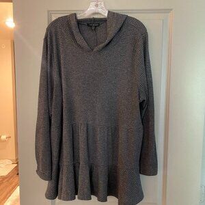 Gray Waffle Hoodie